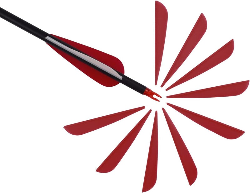 TY Archery 3 Inch Arrow Fletching Vanes Plastic Feather for DIY Archery Hunting Targeting Arrows(Pack of 50) - Image 4